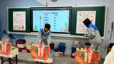 聖誕禮物堆高高